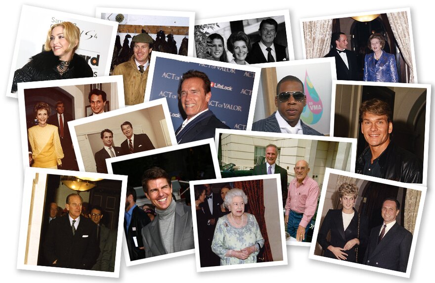 Above image shows some of the people Geoffrey welcomed as guests during his career. (Actor Stock photos by Vecteezy)